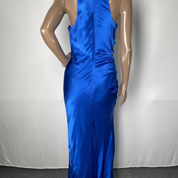 Shona Joy Women’s Tatum Racer Back Scoop Neck Midi Dress Size 4 Ultramarine Blue - Picture 8 of 11